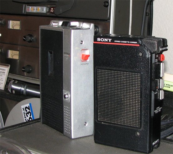 Ampex Mirco 7 cassette recorder & Sony TCS-310 cassette recorder in Phantom Production's vintage recording collection