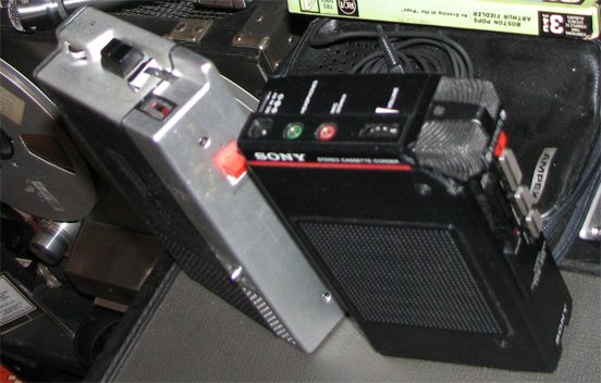 Ampex Mirco 7 cassette recorder & Sony TCS-310 cassette recorder in Phantom Production's vintage recording collection