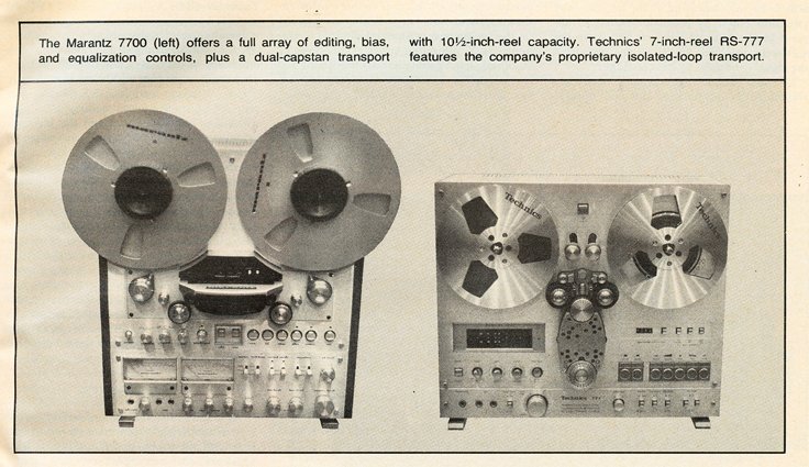 Maranta 7700 reel to reel tape recorder rev in Reel2ReelTexas.com's vintage recording collection