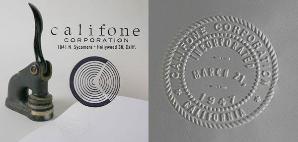 Califone seal March 21, 1947