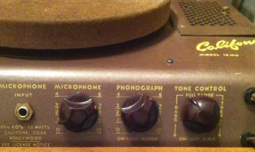 Metzner's Califone turntable