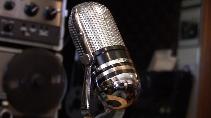 Working Calrad 500C art decco vintage great display microphone for sale