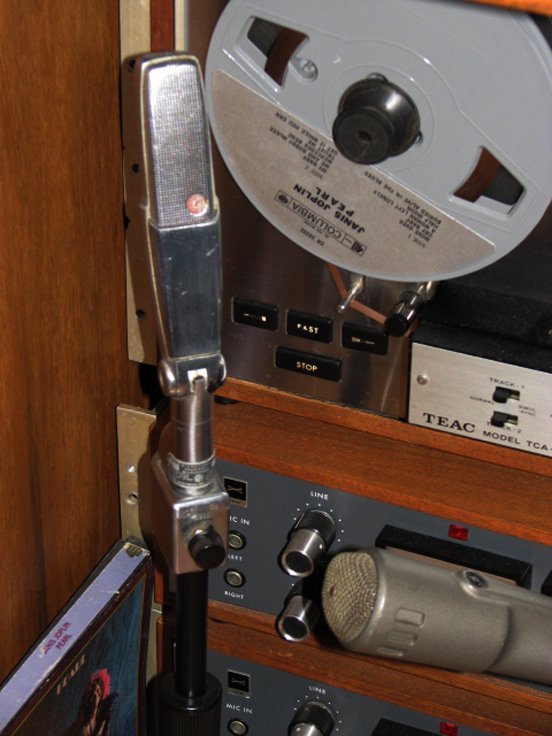 Shure 315 microphone in Phantom Productions' vintage recording collection