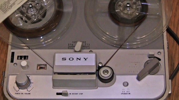 Sony TC-102 reel to reel tape recorder in Phantom Productions' vintage recording collection
