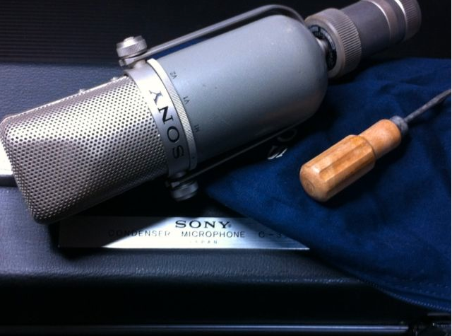 Sony C37P microphone in Phantom Productions' vintage recording collection