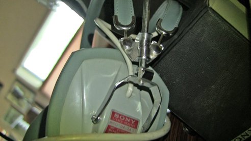 Sony DR-3A low inpedence headphones in Phantom Productions vintage tape recording collection
