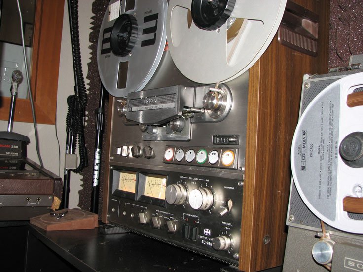 Sony TC-765 the last reel to reel tape recorder made by Sony in Phantom Productions' vintage recording collection