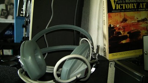 Sony DR-3A low inpedence headphones in Phantom Productions vintage tape recording collection
