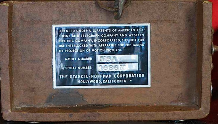 Stancil-Hoffman MiniTape reel to reel tape recorder from Radio Station KXOA in the Phantom Productions' vintage recording collection
