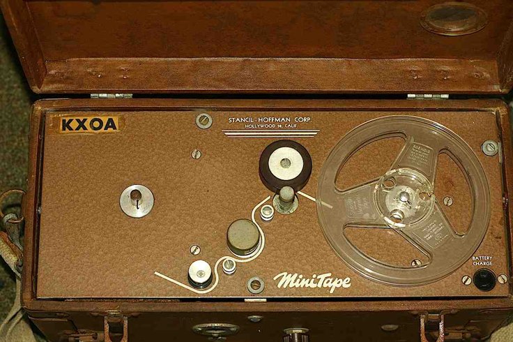 Stancil-Hoffman MiniTape reel to reel tape recorder from Radio Station KXOA in the Phantom Productions' vintage recording collection