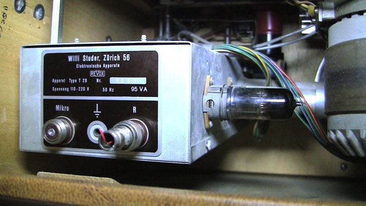 Phantom Productions' Studer ReVox Dynavox T-26 reel tape recorder from 1949 by Willi Studer