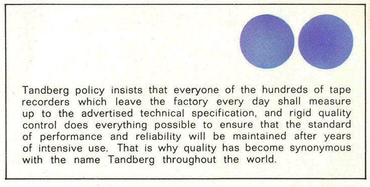 1960's profile of the Tandberg reel to reel tape recorder factory in the Reel2ReelTexas.com's vintage recording collection