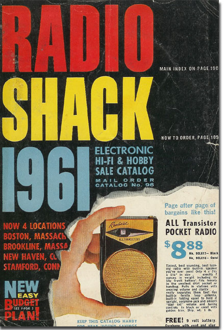 picture of 1961 Radio Shack catalog