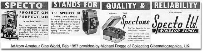 Spectone tape recorder ad