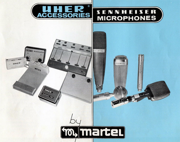 1969 Sennheiser Uher microphone catalog sold by Martel  in Reel2ReelTexas.com's vintage recording collection