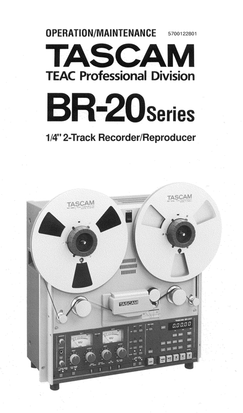 Tascam BR-20 reel to reel tape recorder in the Phantom Productions, Inc.'s Reel2ReelTexas.com