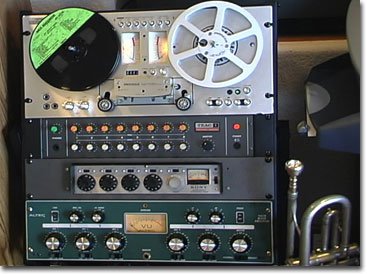 picture of Shure Pro mixer in rack