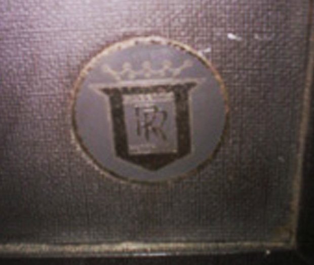 early Roberts reel tape recorder logo in Phantom productions' vintage reel tape recorder collection.