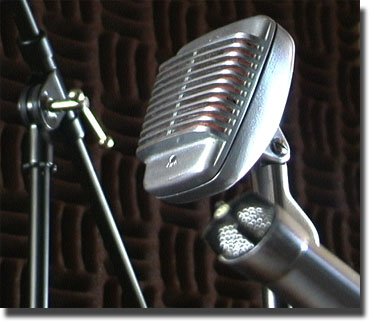 Shure 51 microphone in Phantom Productions' vintage recording collection