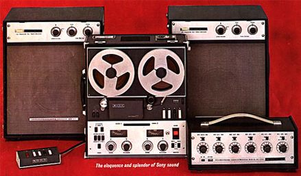 picture of ad for Sony 777 tape recording equipment