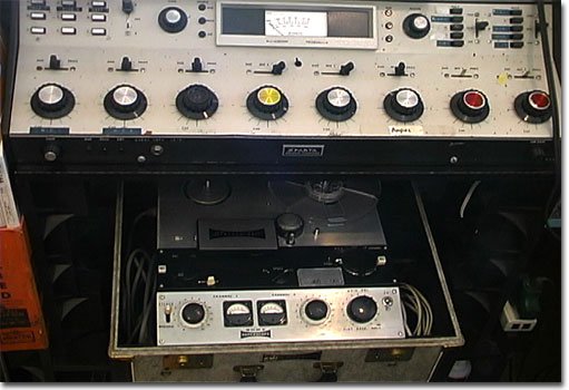 picture of Sparta A-20B radio console with Sony 555 reel tape recorder