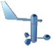 animated gif of weather vane