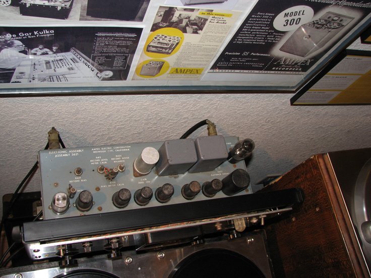 Phantom Productions, Inc.'s Ampex 300 electronics on display at the Phantom studio