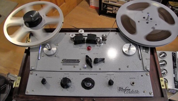 Magnecord MagneCordette M30/M33 professional reel to reel tape recorder in the Reel2ReelTexas.com's vintage recording collection