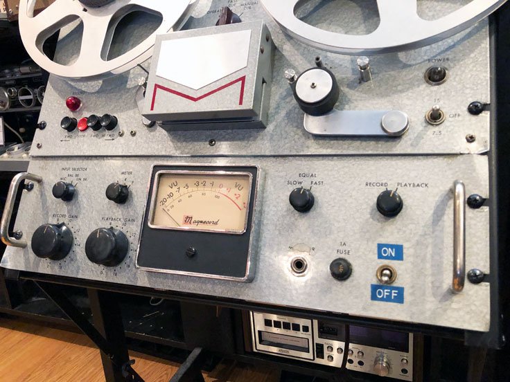 1956 Magnecord P63 pro reel tape recorder with P60 preamp in the Reel2ReelTexas.com vintage recording collection
