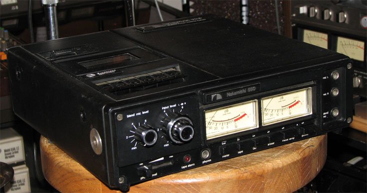 Nakamichi 550 professional 3 channel cassette tape recorder in the Reel2ReelTexas.om vintage recording collection