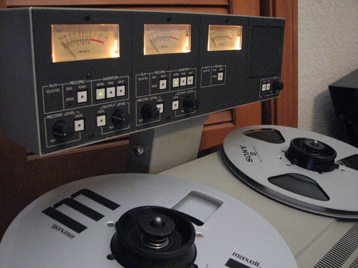 Sony APR 5003 professional reel to reel tape recorder in the Reel2ReelTexas.com's vintage recording collection
