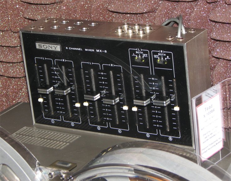 Sony MX-8 microphone mixer in the Reel2ReelTexas.com's vintage recording collection