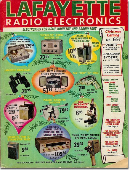 picture of 1965 Lafayette Holiday catalog cover