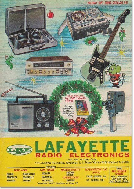 picture of 1966 Lafayette Radio holiday catalog