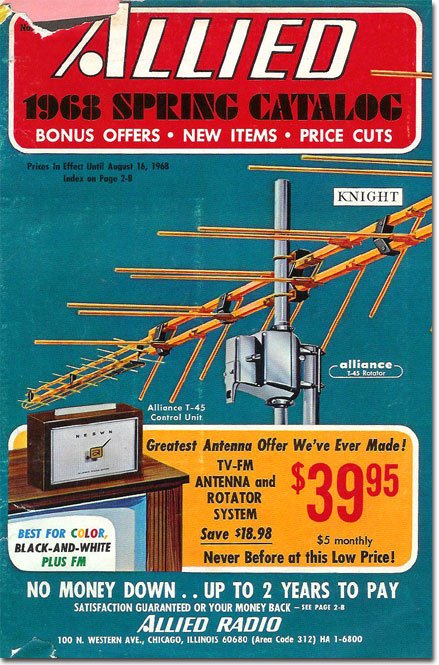 1968 Allied Radio Spring catalog