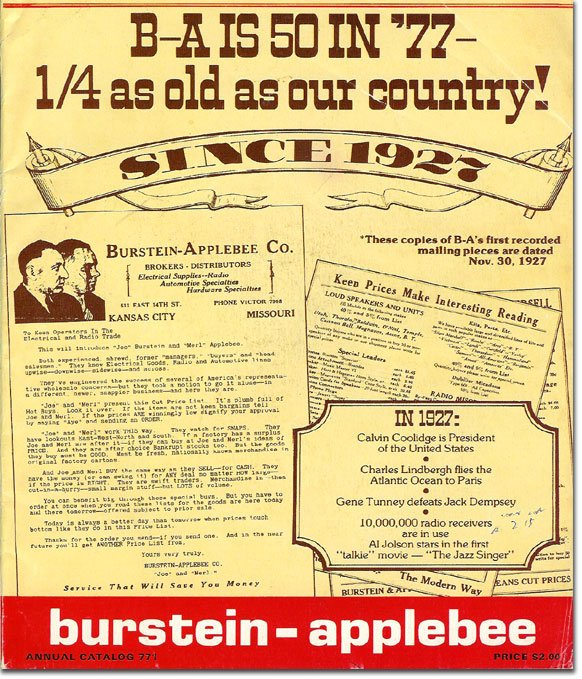 picture of 1977 Burstein Applebee Radio catalog