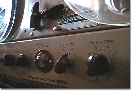 Magnecorder M30, M33 reel to reel tape recorder in the Reel2ReelTexas.com's vintage recording collection