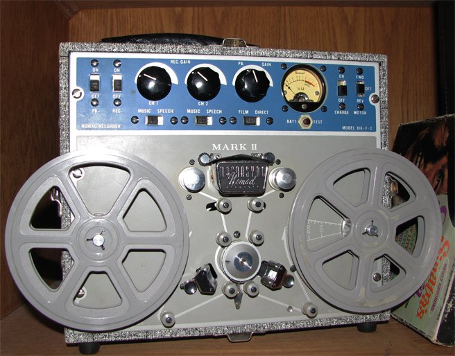 Magnephonis Magnesync Nomad film recorder in the Reel2ReelTexas.com's vintage recording collection