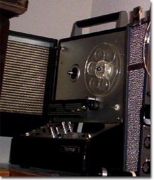 Martel Uher Telmar 5" reel portable recorder with detachable speakers in the Reel2ReelTexas.com vintage recording collection
