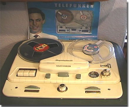 Telefunken Magnettophon 85 with Telefunken brochure in the Reel2ReelTexas.com's vintage recording collection